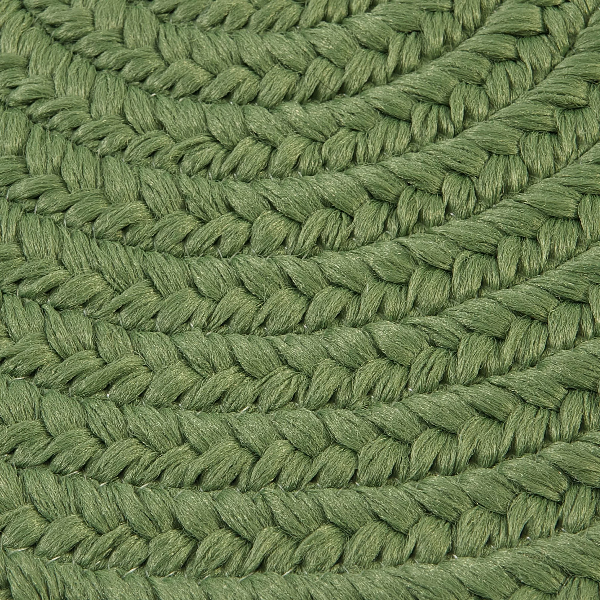 Colonial Mills 9' x 11' Moss Green All Purpose Handcrafted Reversible Oval Outdoor Area Throw Rug