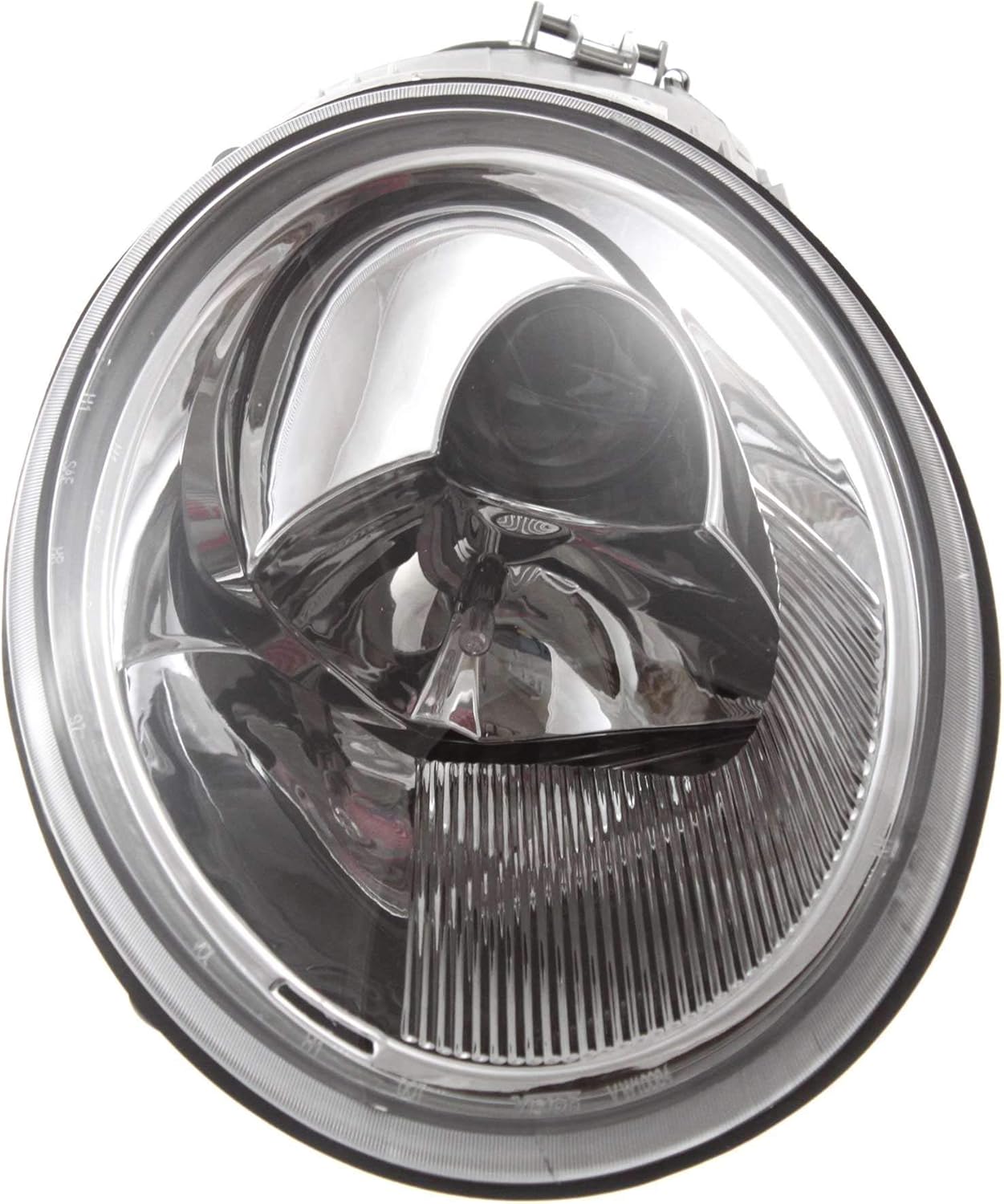 Evan-Fischer Headlight Set Compatible with 1998-2005 Volkswagen Beetle Left Driver and Right Passenger Side Halogen With bulb(s)