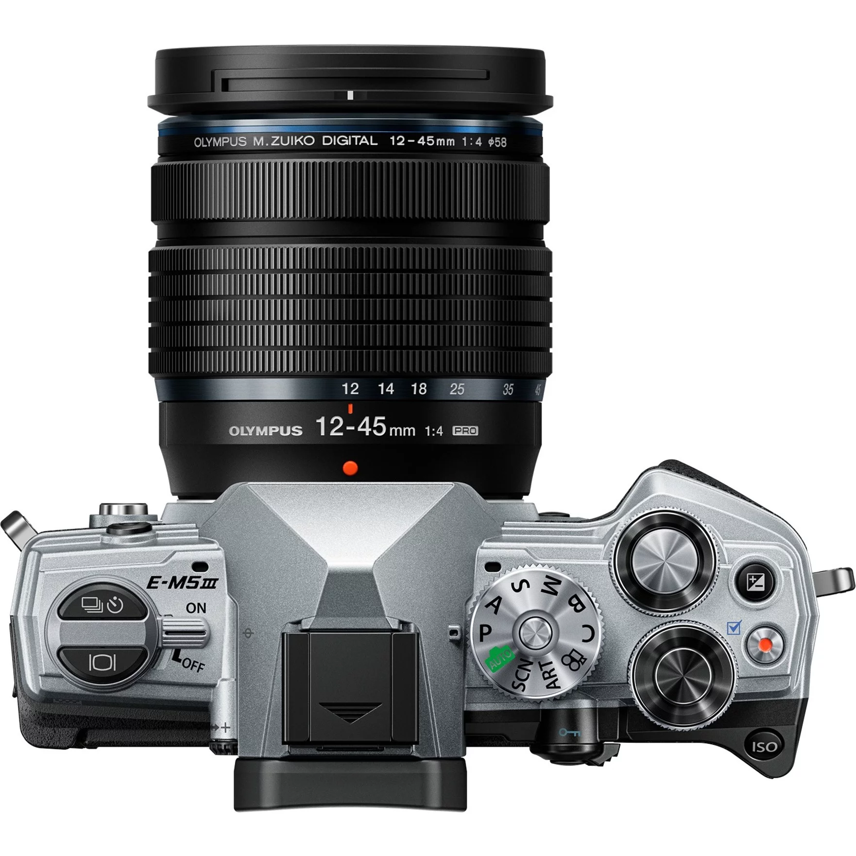 Olympus OM-D E-M5 Mark III 24.4 Megapixel Mirrorless Camera with Lens, 0.47", 1.77", Silver