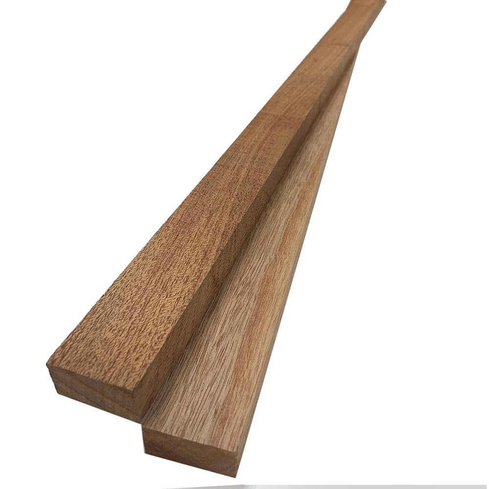 Swaner Hardwood 1 in. x 2 in. x 8 ft. African Mahogany S4S Board (2-Pack)