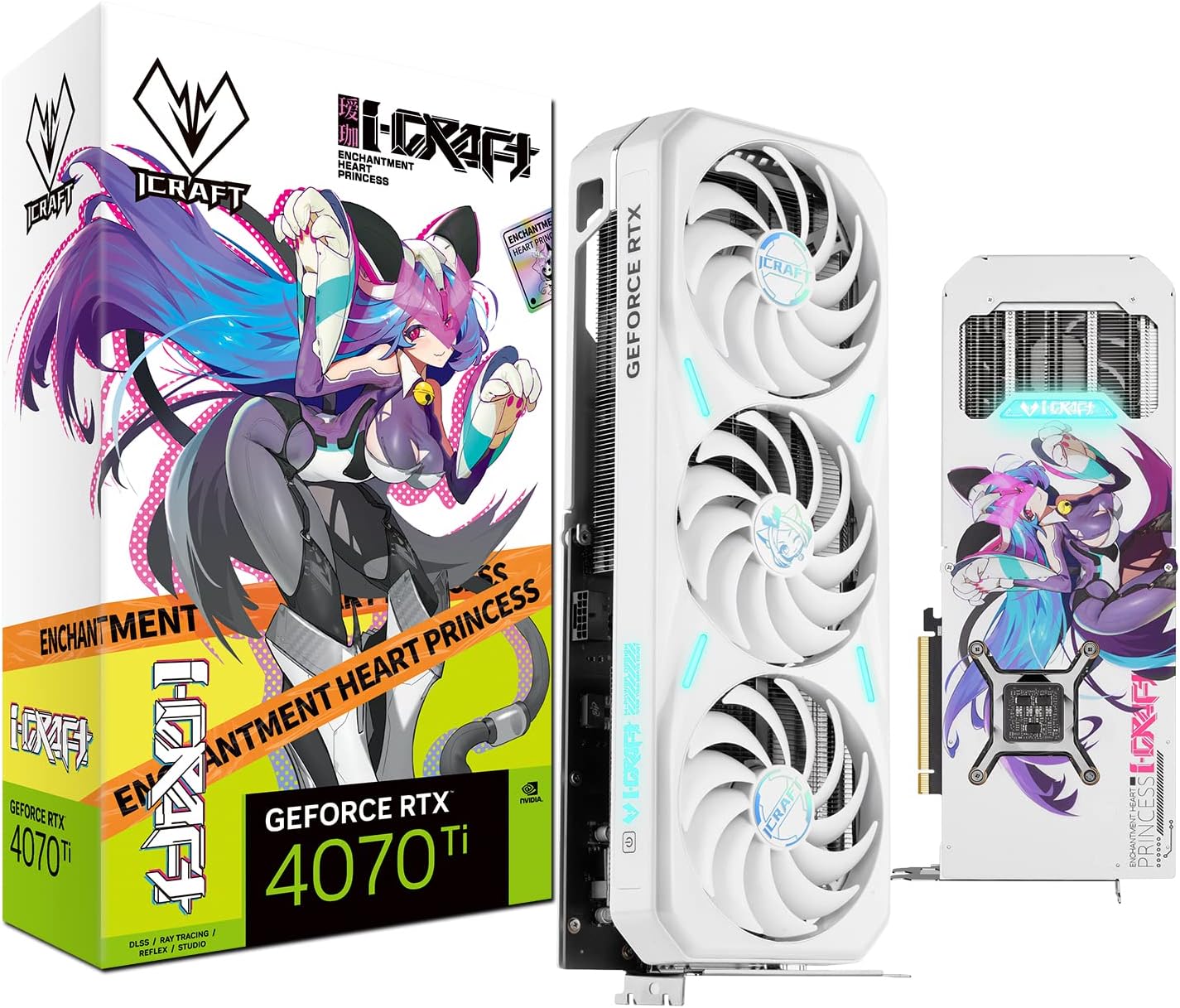 maxsun Geforce RTX 4070 Ti iCraft Limited Edition OC 12GB GDDR6X Video Graphics Card GPU for Computer Gaming PC HDMI2.1 DLSS 3.5 PCIE 4.0 X16 RGB