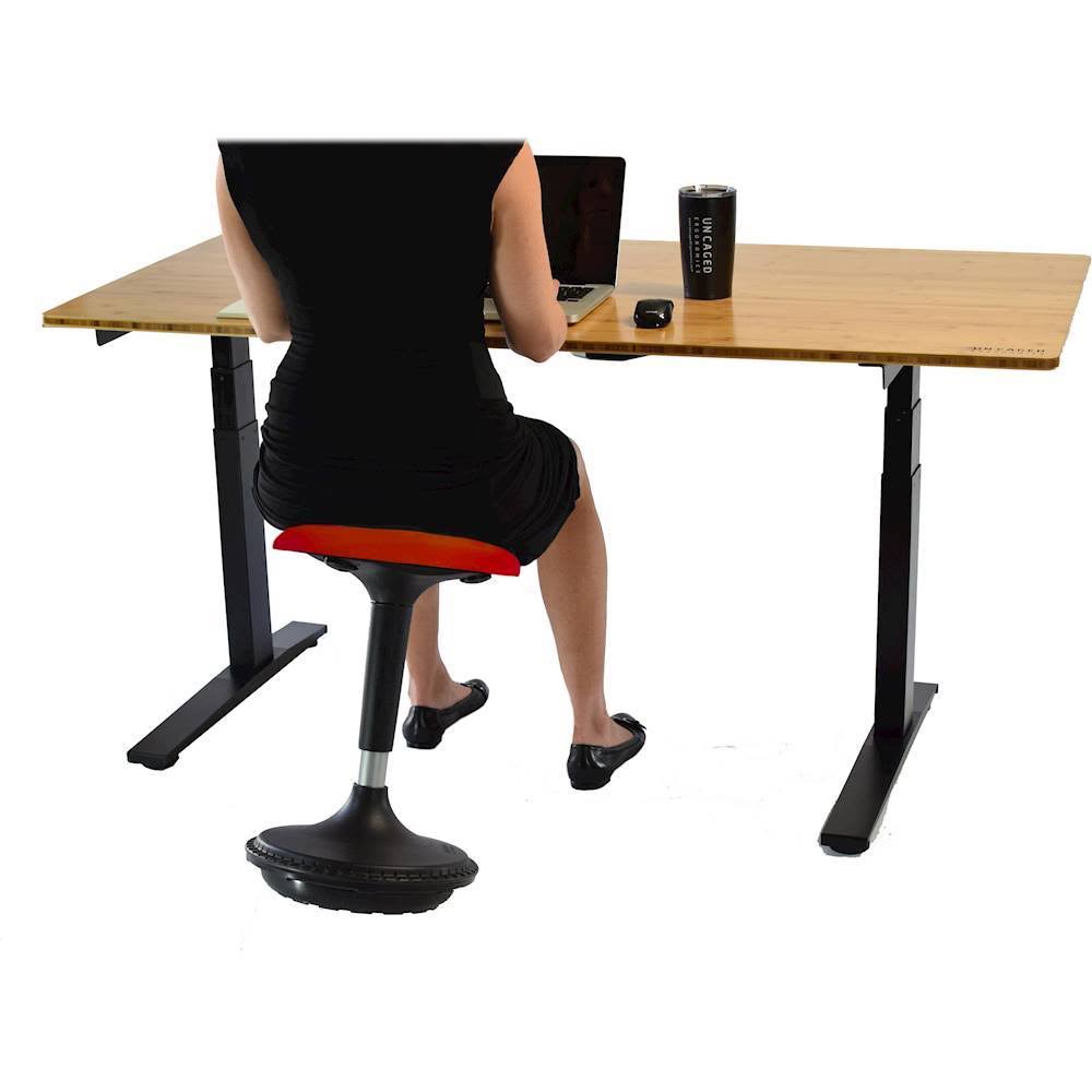 Uncaged Ergonomics: Wobble Stool Standing Desk Chair - Red