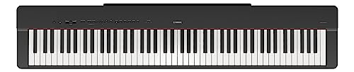 Yamaha 88-Key Weighted Portable Digital Piano Keyboard with Music Rest, Sustain Foot Switch, Built-in Speakers, USB Connectivity, Black (P45B)