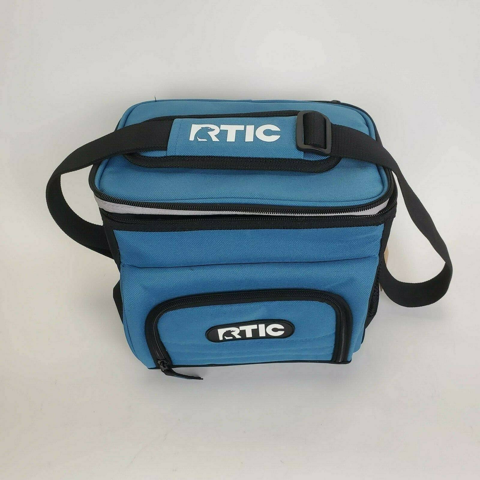 RTIC Day Cooler, Light Blue, 8 Can, Insulated Bag with Zipper