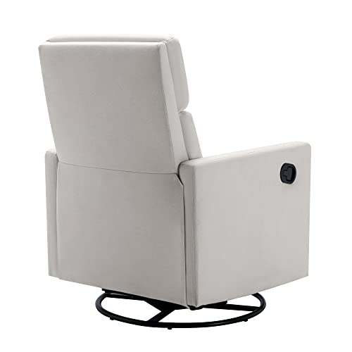 LUMISOL Power Swivel Rocker Recliner Chair, Electric Glider Reclining Sofa Chair with USB Ports