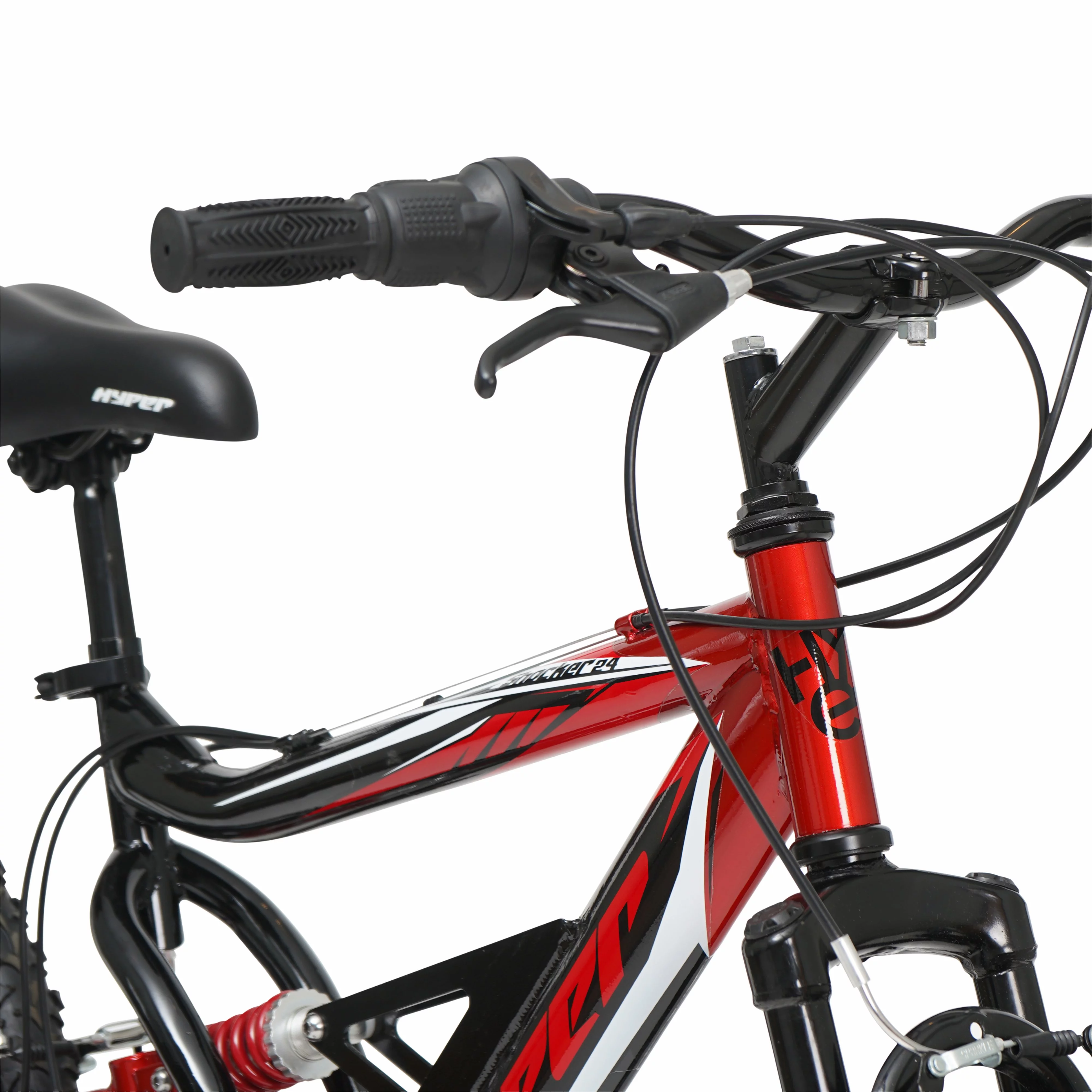 Hyper Bicycle 24 Shocker Mountain Bike for Kids, Red and Black