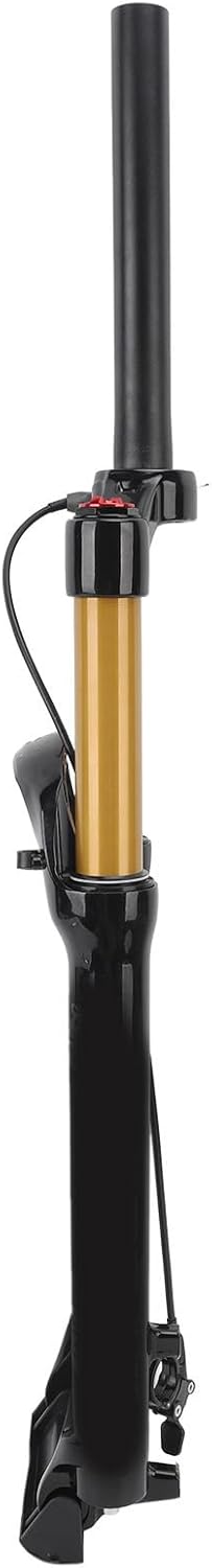 Bike Fork 27.5 Inch Mountain Bike Front Fork Suspension Fork High Strength Remote Lockout Straight Steerer Silent Bike Suspension Front Fork for