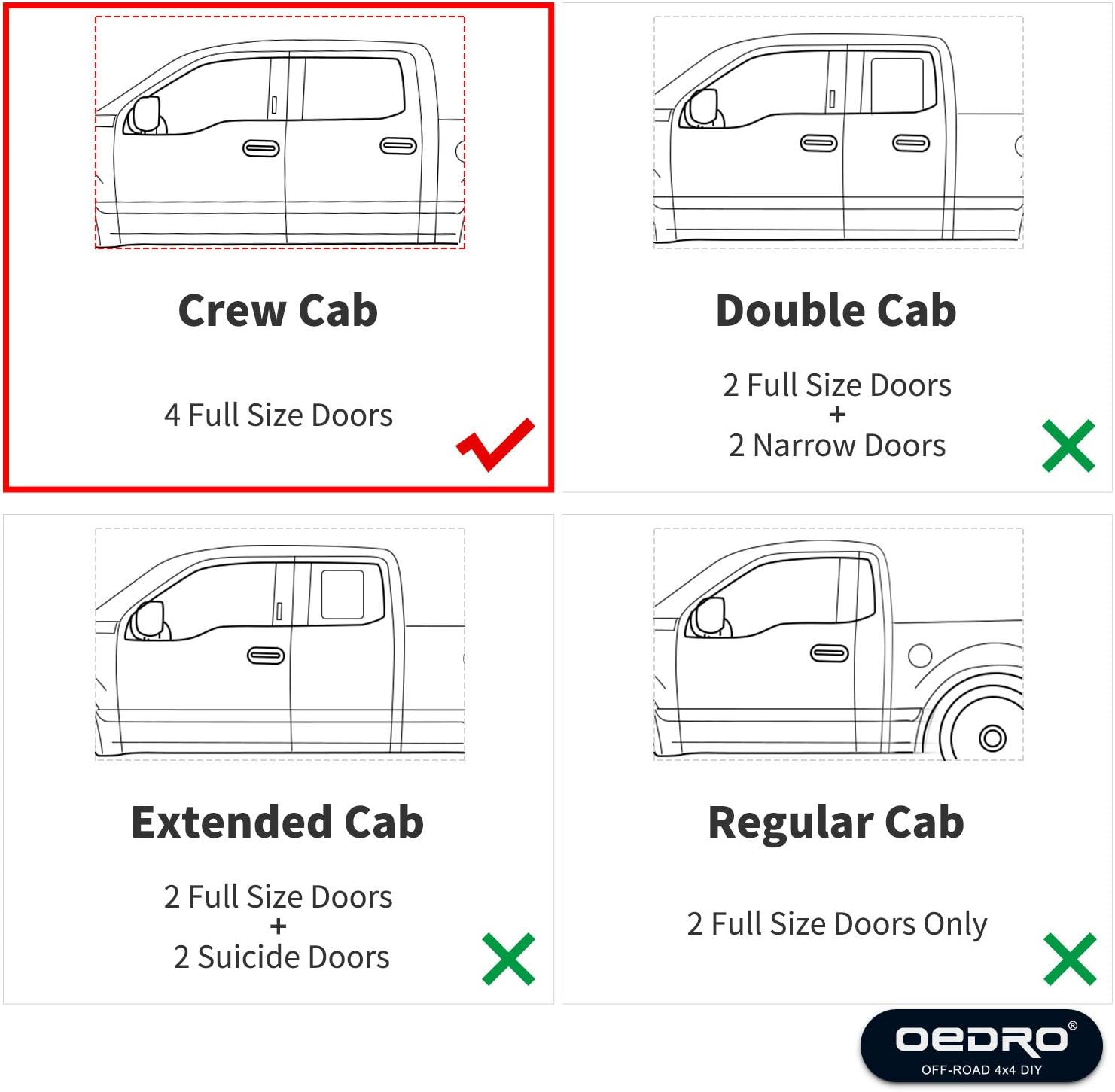 OEDRO Upgraded Rear Under Seat Storage Box Compatible with 2014-2018 Chevrolet Silverado/GMC Sierra 1500