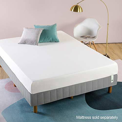 Zinus Justina Metal 14 inch Mattress Foundation - Slate Grey Cal King