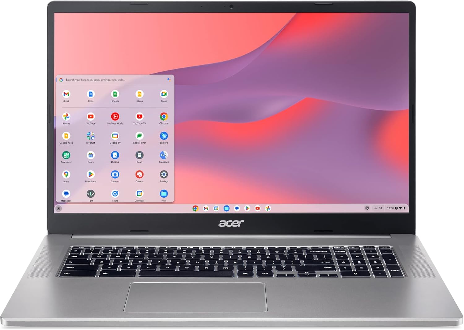 Acer Chromebook 317 CB317-1H-C6RK Laptop | Intel Celeron N4500 | 17.3" Full HD IPS Display | 4GB LPDDR4X | 128GB eMMC | Intel Wireless Wi-Fi 6 AX201