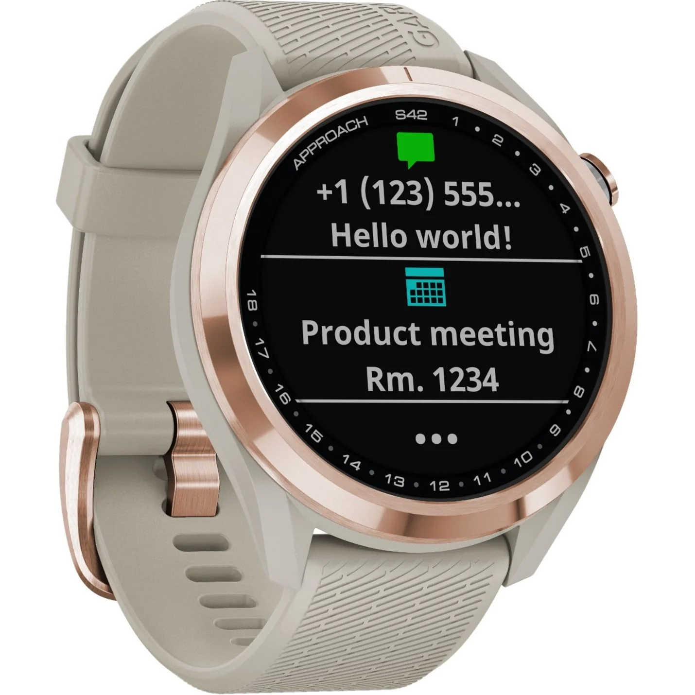 Garmin Approach S42 Golf GPS Watch, Black