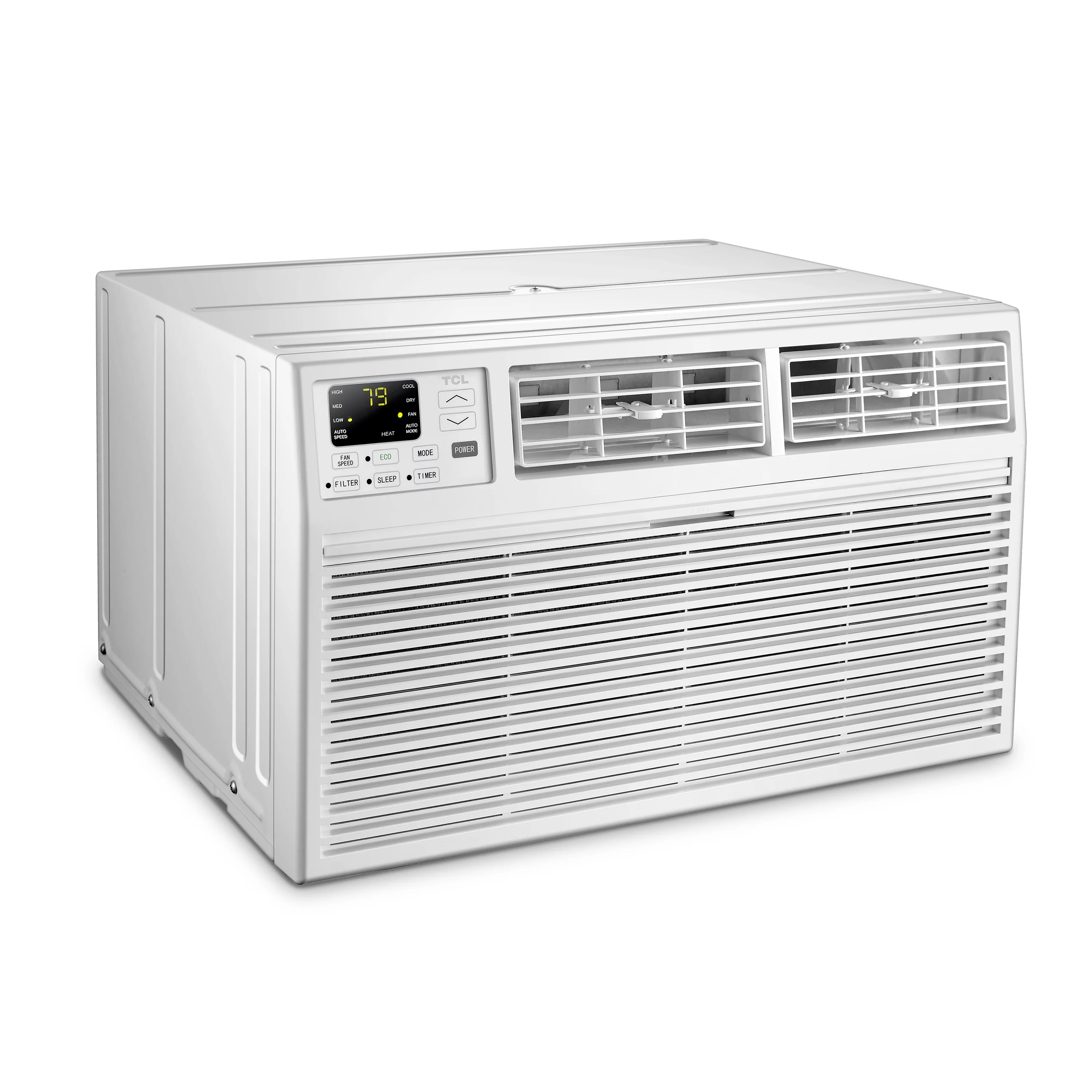 TCL Smart 12,000 BTU Through-the-Wall Air Conditioner, 115V, E-Star, Remote Included, White, W12T9E1-A
