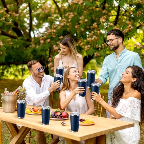 Sieral 36 Packs Stainless Steel Tumbler Bulk with Lid Vacuum Double Wall Insulated Travel Coffee Mug Powder Coated Tumbler Cup for Graduation Wedding
