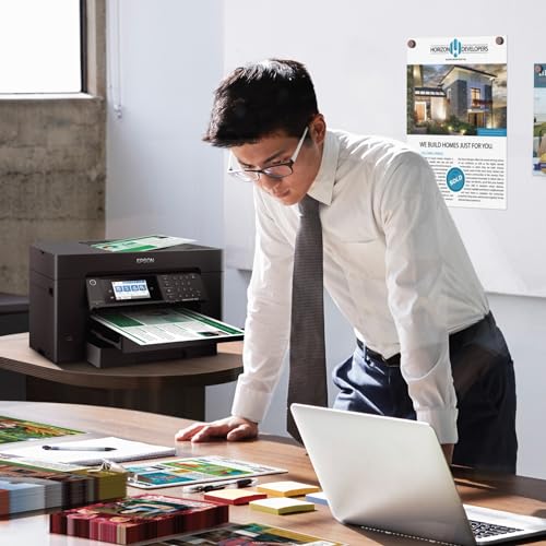 Epson Workforce Pro WF-7820 Wireless All-in-One Wide-Format Printer with Auto 2-Sided Print 13" x 19", Copy, Scan & Fax, 50-Page ADF
