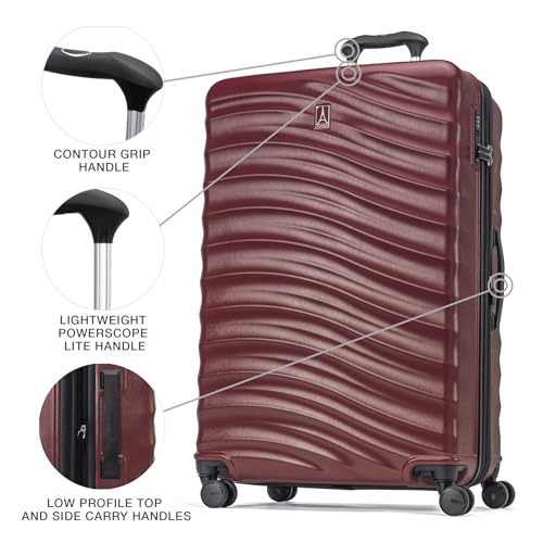 Travelpro Maxlite Air V2 Hardside Expandable Carry on Luggage, 8 Spinner Wheels, Lightweight Hard Shell Suitcase, TSA lock, Black, Carry On 21-Inch