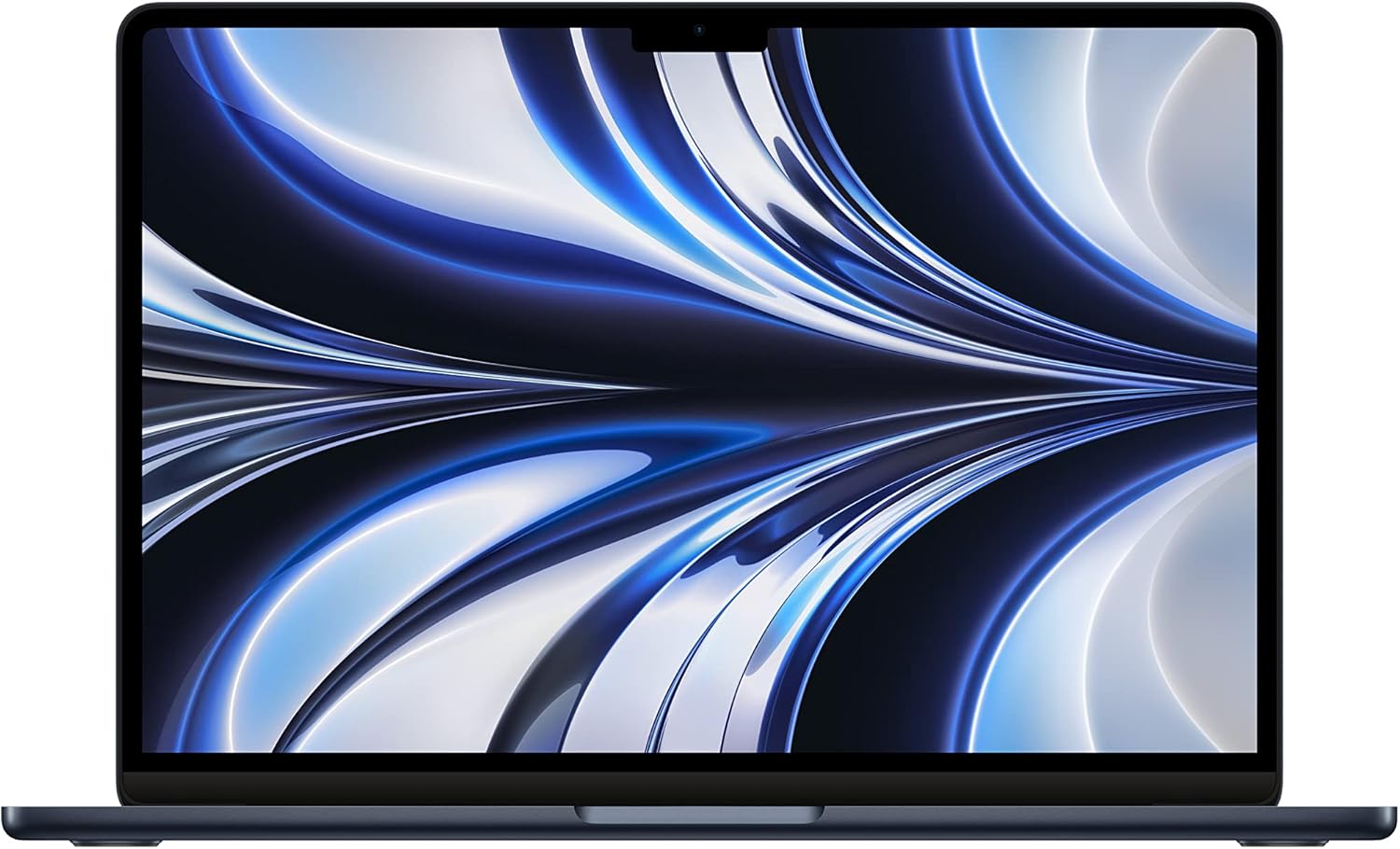 Apple 2022 MacBook Air with M2 chip, 8 core CPU, 10 core GPU, 16GB RAM, 512GB SSD Storage - Midnight (Z1610005E)