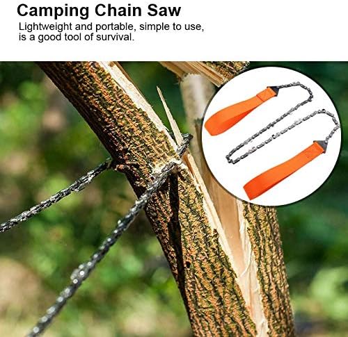 Handhold Chainsaw Long Chain Compact Folding Hand Chain Saw Portable Camping Survival Gear for Wood Cutting Camping Gear