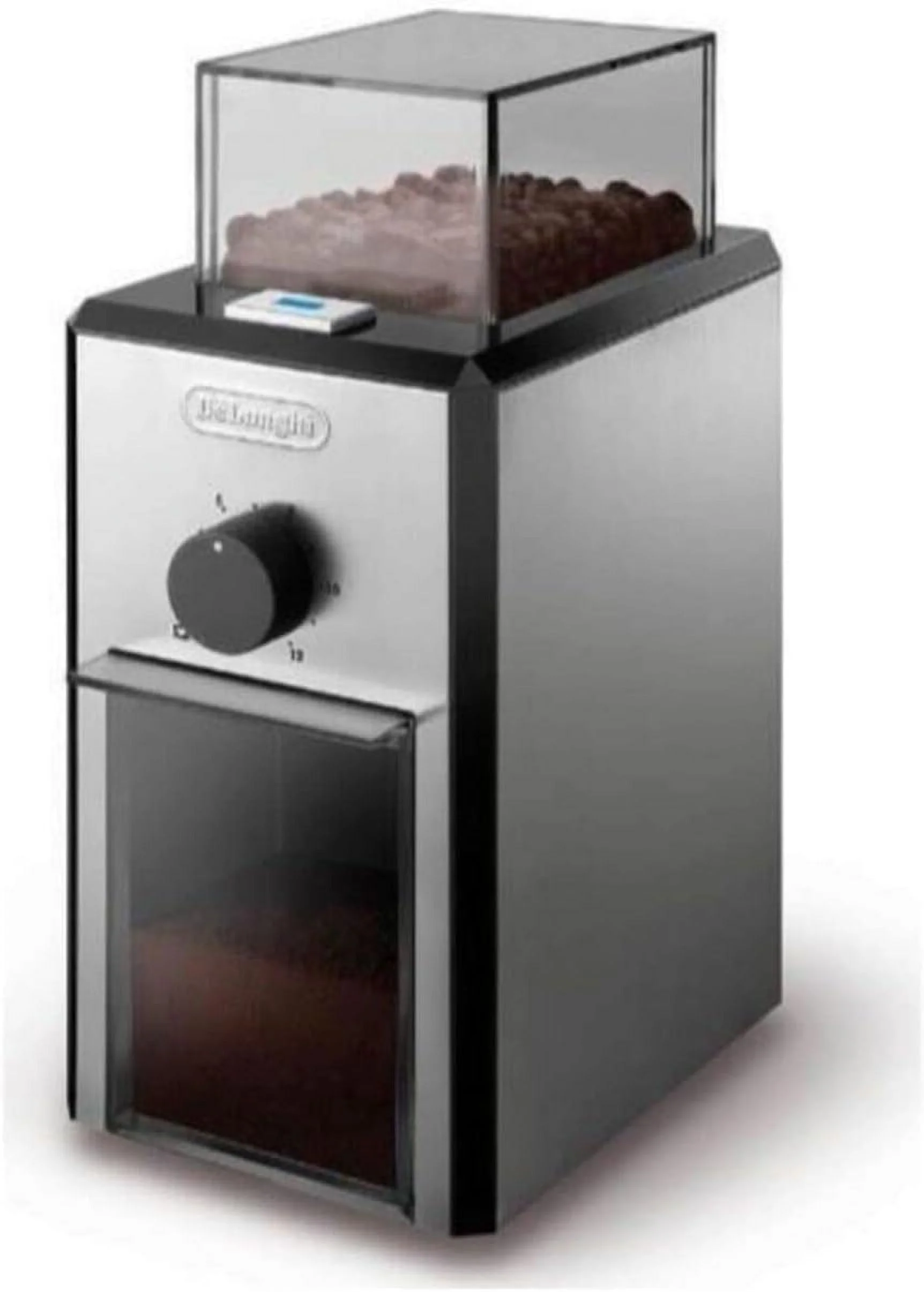 Burr Coffee Grinder With Grind Selector And Quantity Control, Stainless