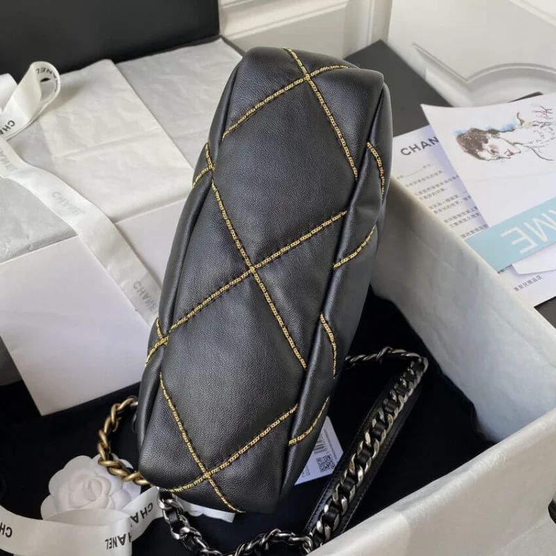 Chanel 19 Flap Bag Black As1160 B03215