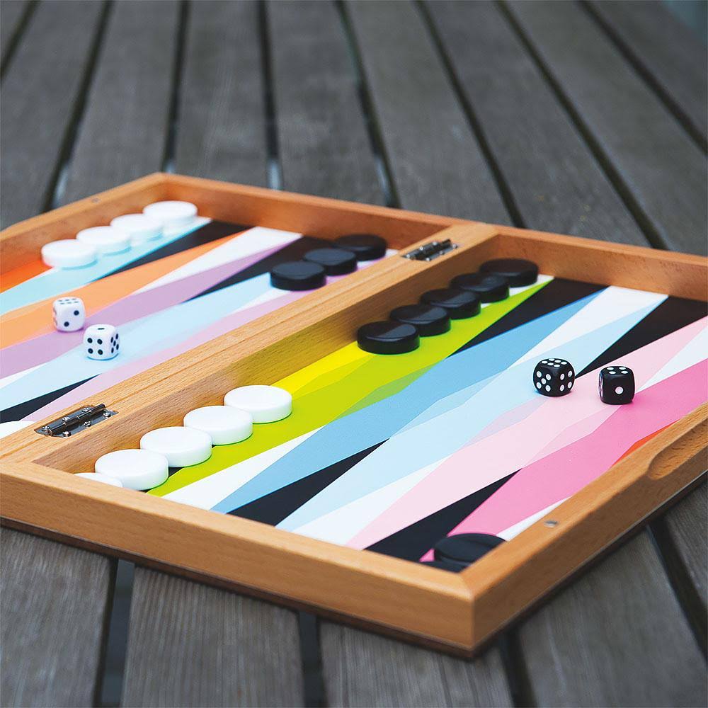 Moma Colorful Backgammon Set
