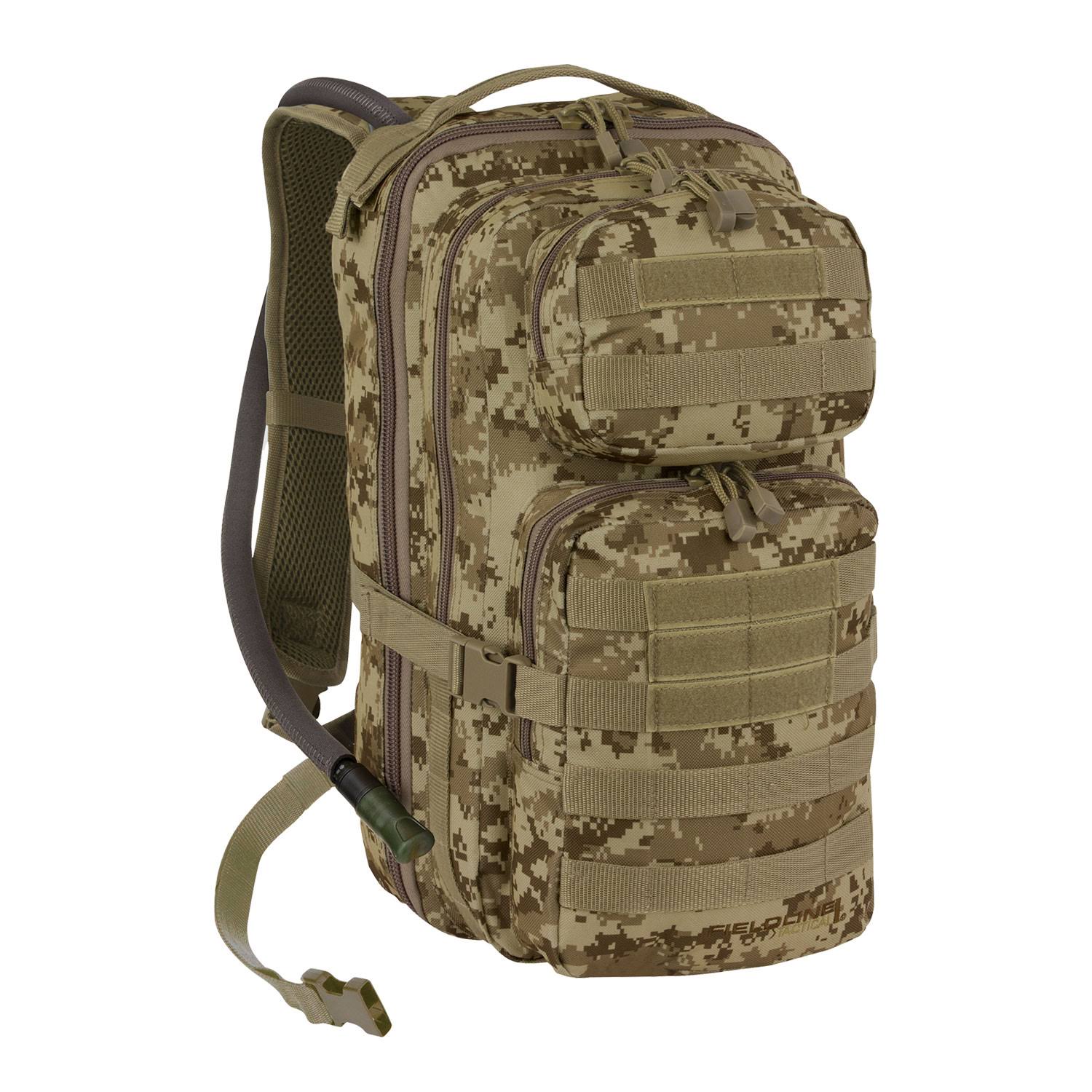 Brown Surge Tactical Hydration Backpack Fieldline