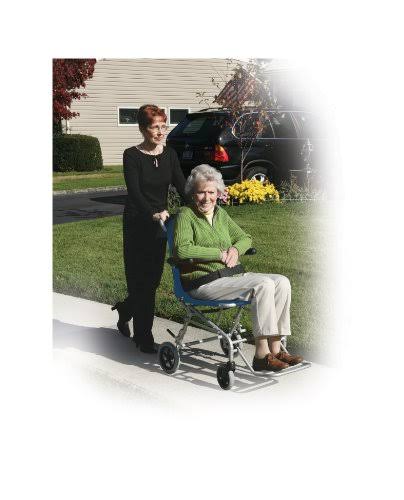 Drive Super Light Folding Transport Chair with Carry Bag, Blue