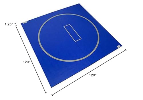 Dollamur 10'x10' Wrestling Mat, Jiu Jitsu BJJ MMA Judo Mats | Ideal Home Mat for Wrestling, Martial Arts, Exercise, Workouts, Gymnastics, and Yoga
