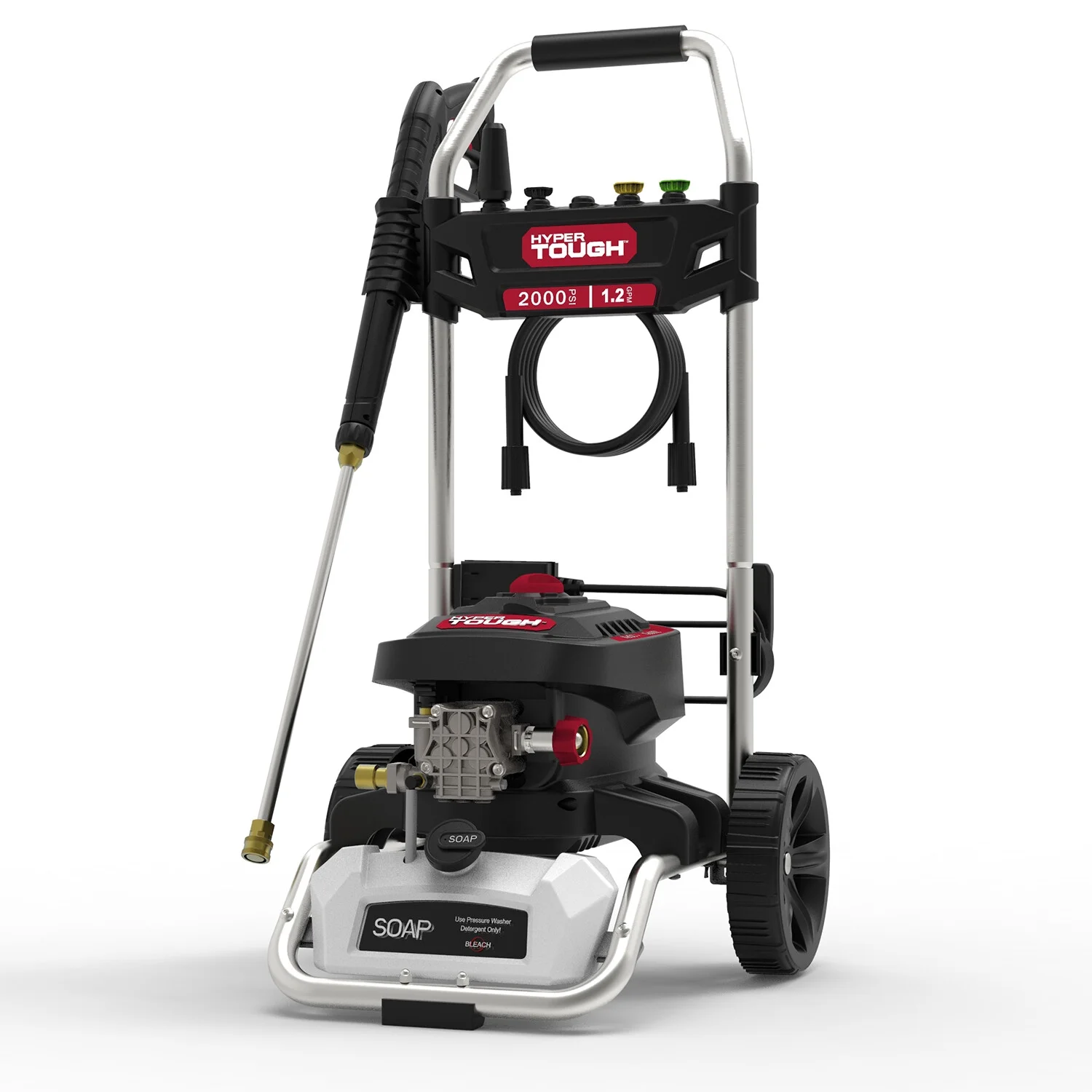 Hyper Tough 2000 PSI at 1.2 GPM  120 V 60HZ 1800W Electric Powered  Cold Water Pressure Washer
