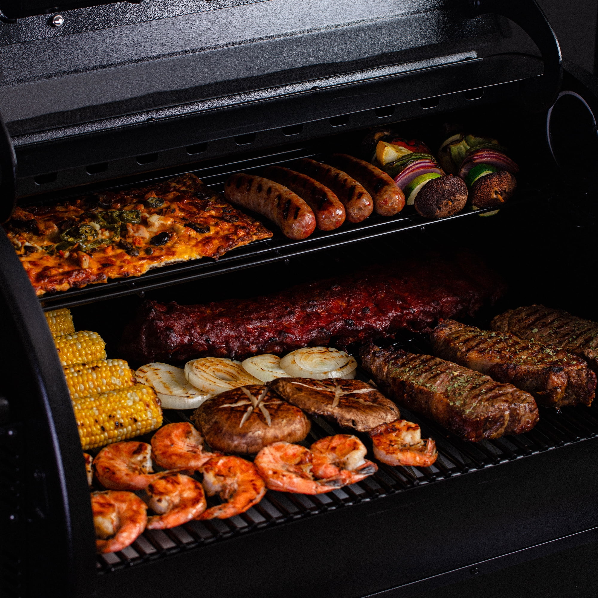 ASMOKE Skylights Wood Pellet Grill Smoker - AS700P