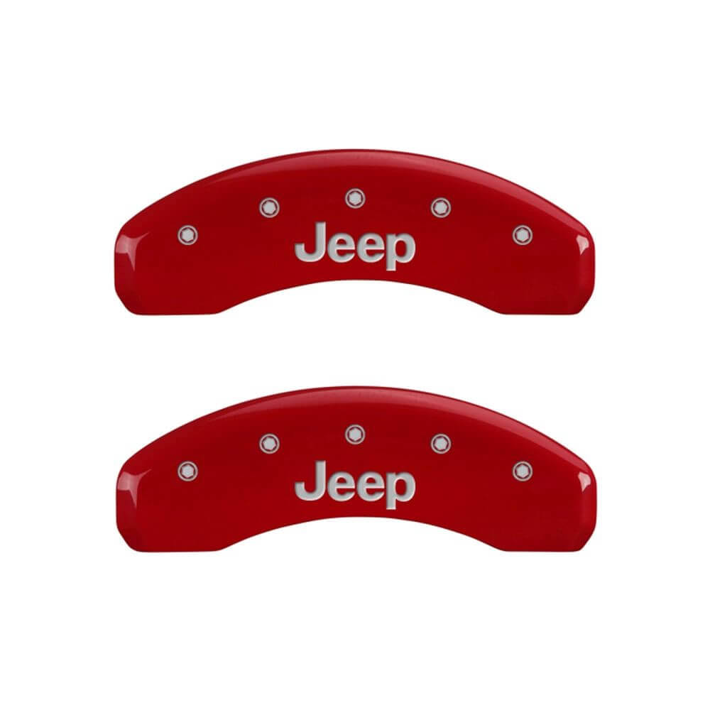 MGP 42014SJEPRD Red Jeep/Jeep Jeep Caliper Covers