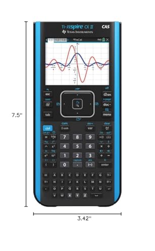 Texas Instruments TI-Nspire CX II CAS Color Graphing Calculator with Student Software (PC/Mac)