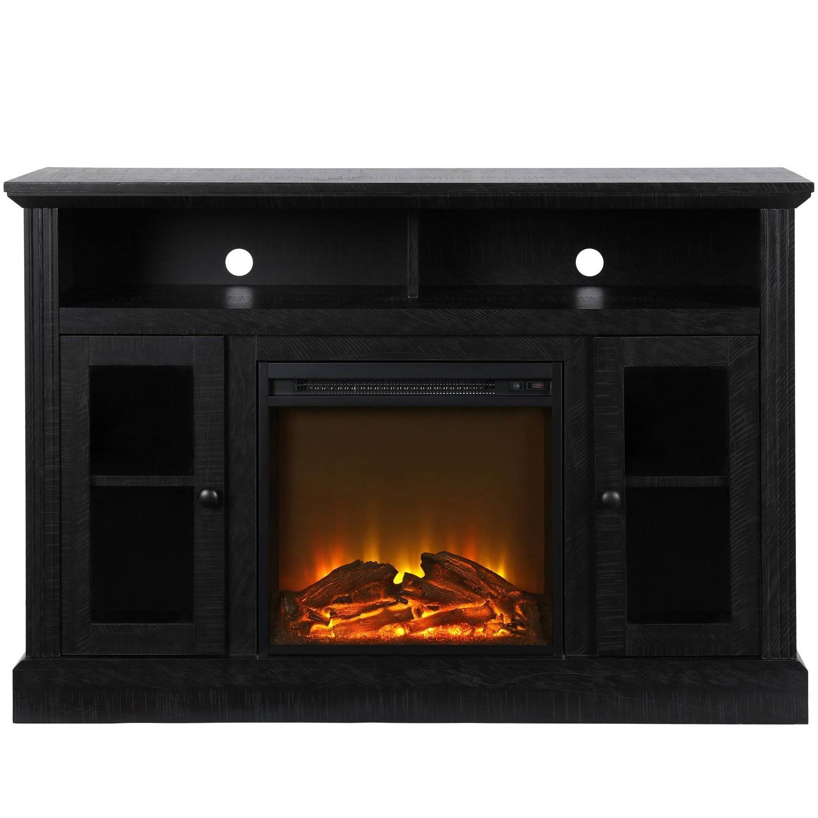 Ameriwood Home Chicago Fireplace TV Console for TVs Up to 50 inch, Black