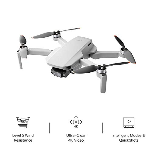 DJI Mini 2 Ultralight and Foldable Drone Quadcopter, 3-Axis Gimbal with 4K Camera, 12MP Photo, 31 Mins Flight Time