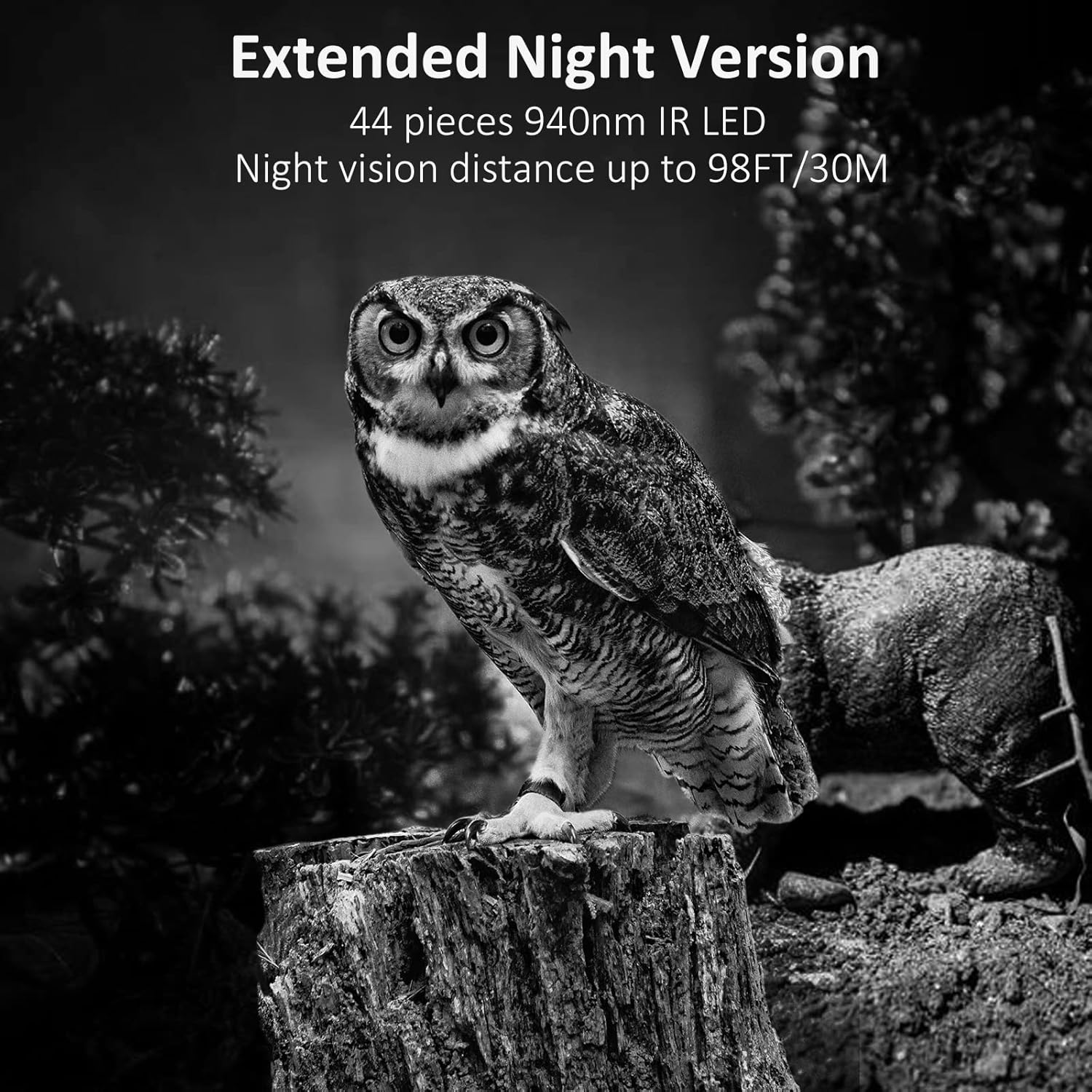 WiFi Trail Camera 4K 30MP H.265,Hunting Camera with HD Night Vision,0.2s Motion Activated 120° Detection,Game Camera Waterproof IP66,940nm No Glow