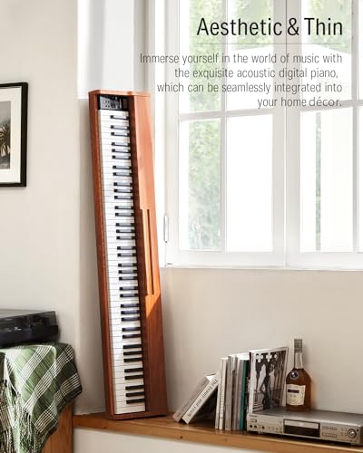 Donner DEP-1S Piano Keyboard 88 Keys, Beginner Digital Piano with 88 Key Velocity-Sensitive Keyboard, Record, Bluetooth, Chord