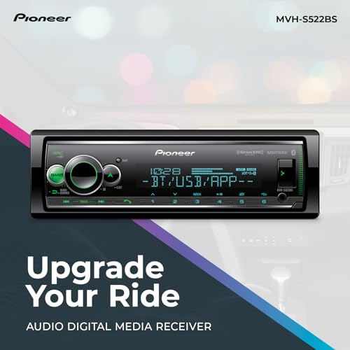 Pioneer MVH-S322BT Bluetooth Car Stereo with USB/AUX Inputs, Smartphone Connectivity, Pioneer Smart Snyc
