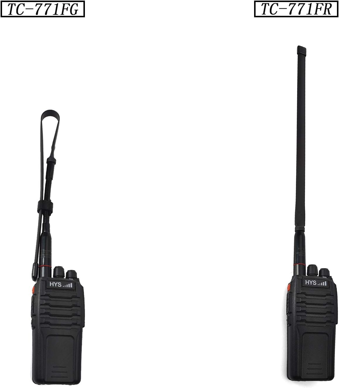 HYS 771FG&771FR CS Tactical Antenna VHF UHF 2M 70CM Dual Band SMA-Female for Baofeng UV-5R Series, UV-82 Series, BF-F8HP Kenwood Two Way Radio (2Kind)