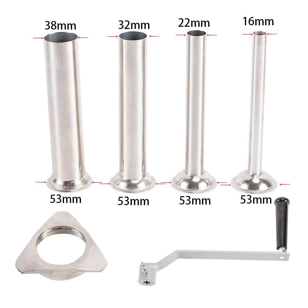 Hakka 7 Lb/3 L Sausage Stuffer 2 Speed Stainless Steel Vertical 5-7 lb Sausage Maker