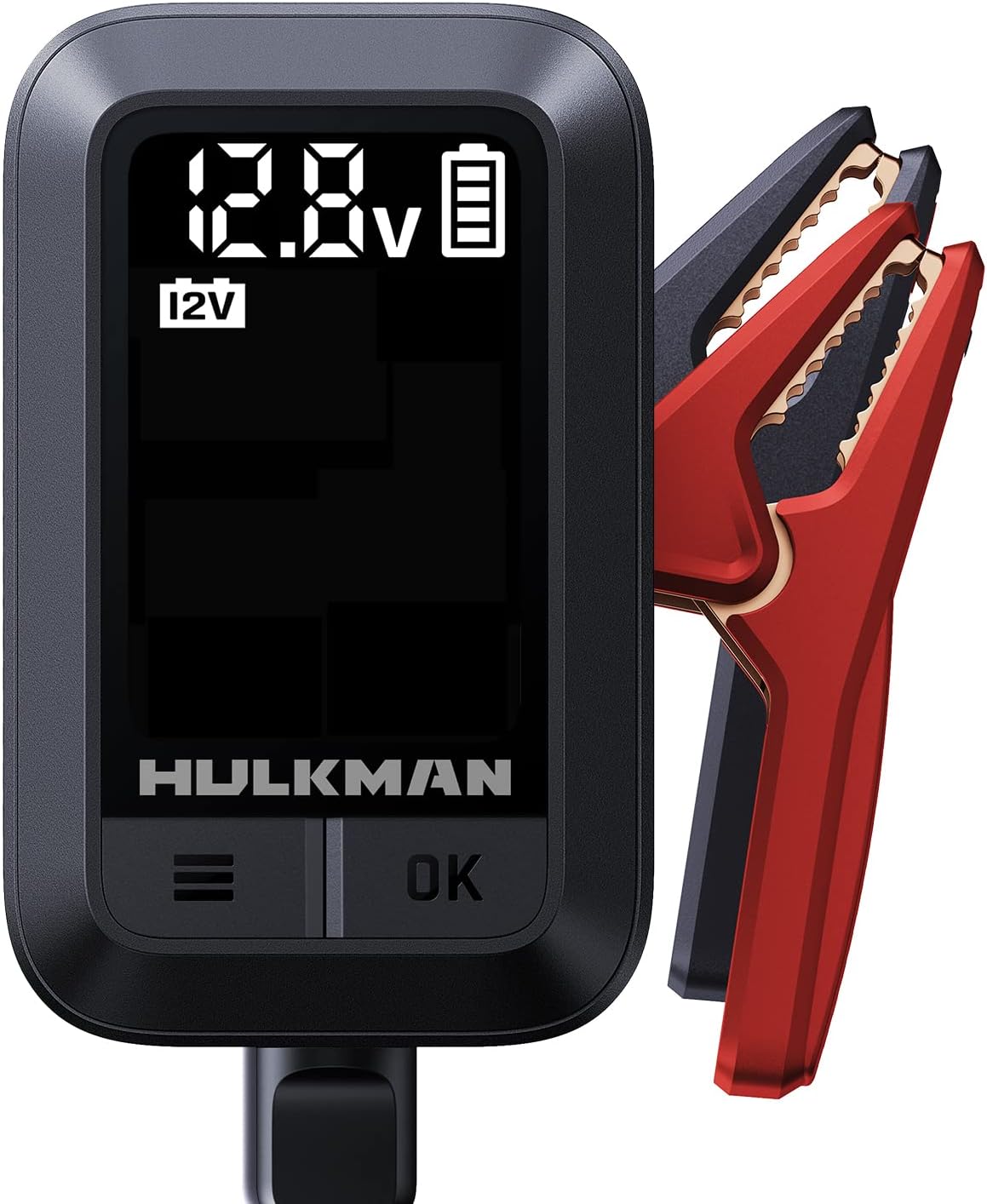 HULKMAN Sigma 1 Amp Automatic Car Battery Charger and Maintainer for 6V and 12V Battery with LED Screen Trickle Charger with Desulfator for Lead-Acid