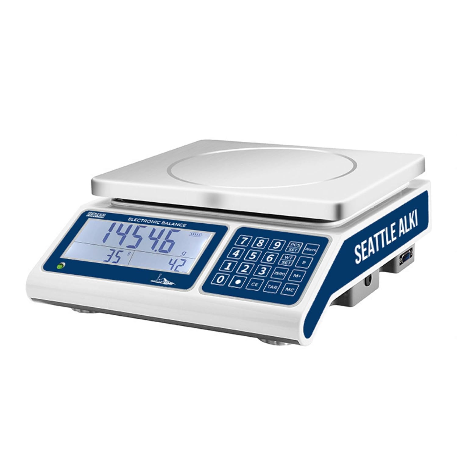 Seattle Alki Scientific Industrial Counting Scale, Digital Balance with 30kg Capacity & 0.5g Accuracy