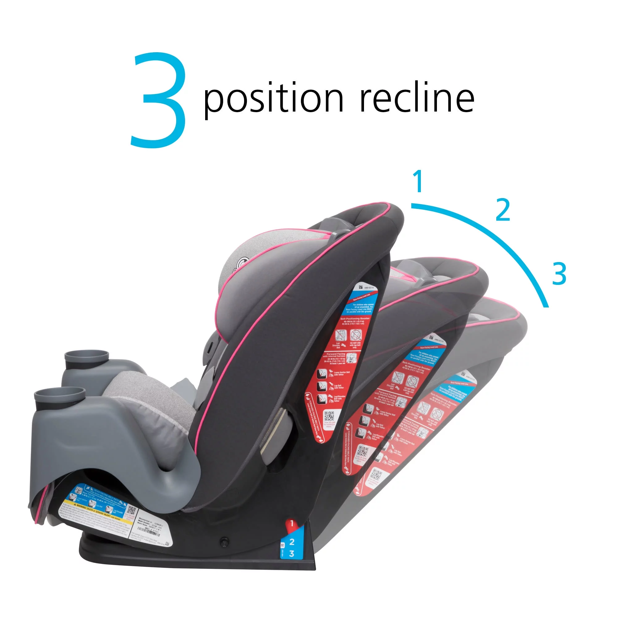 Safety 1st Grow and Go Sprint All-in-1 Convertible Car Seat, Silver Lake