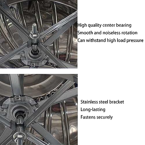Hoiweqr Wind Turbines Air Vents, Wind Turbines Air Vents, Whirlybird Turbine, Dome Ventilator, Cap Vent Round, Vent Built-in Fly Screen Mesh