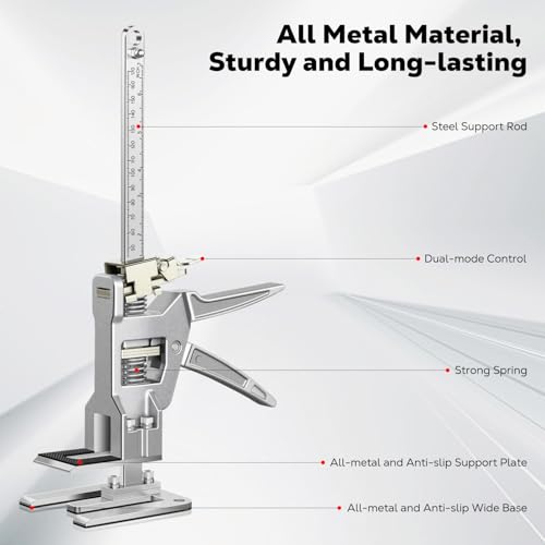 Labor Saving Arm Jack 2 Pack, 12 Inch All-Metal Hand Lifting Jack Tool, Precise Control Slow/Fast Descent