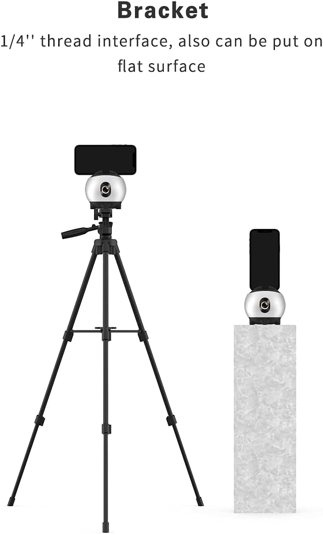 Auto Face Tracking Tripod, Smart 360° Rotation Tracking Phone Holder Tripod Selfie Stick