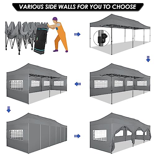 COBIZI 13x26 Pop Up Tent 13x26 Canopy with Sidewalls Heavy Duty Canopy Party Tent for Parties