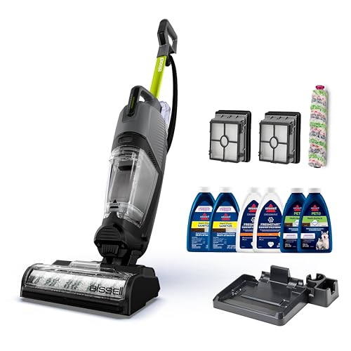 BISSELL&reg; CrossWave&reg; HydroSteam&trade; Deluxe Wet Dry Vac, Multi-Purpose Vacuum, Wash, and Steam, Formula Included, Green, 3515G