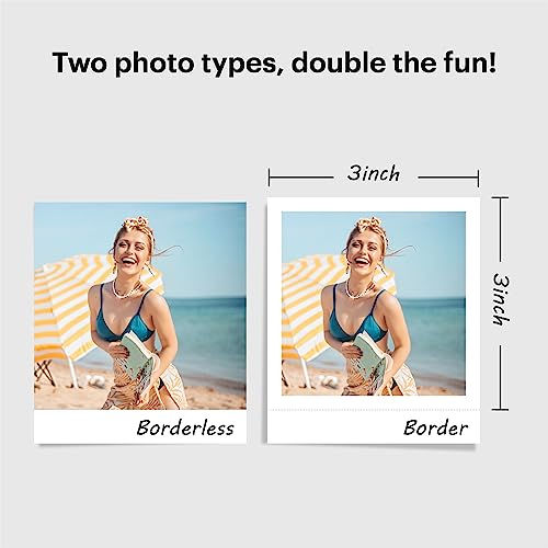 KODAK Mini Shot 3 Retro 4PASS 2-in-1 Instant Digital Camera and Photo Printer (3x3 inches) + 60 Sheets Cartridge Bundle, White