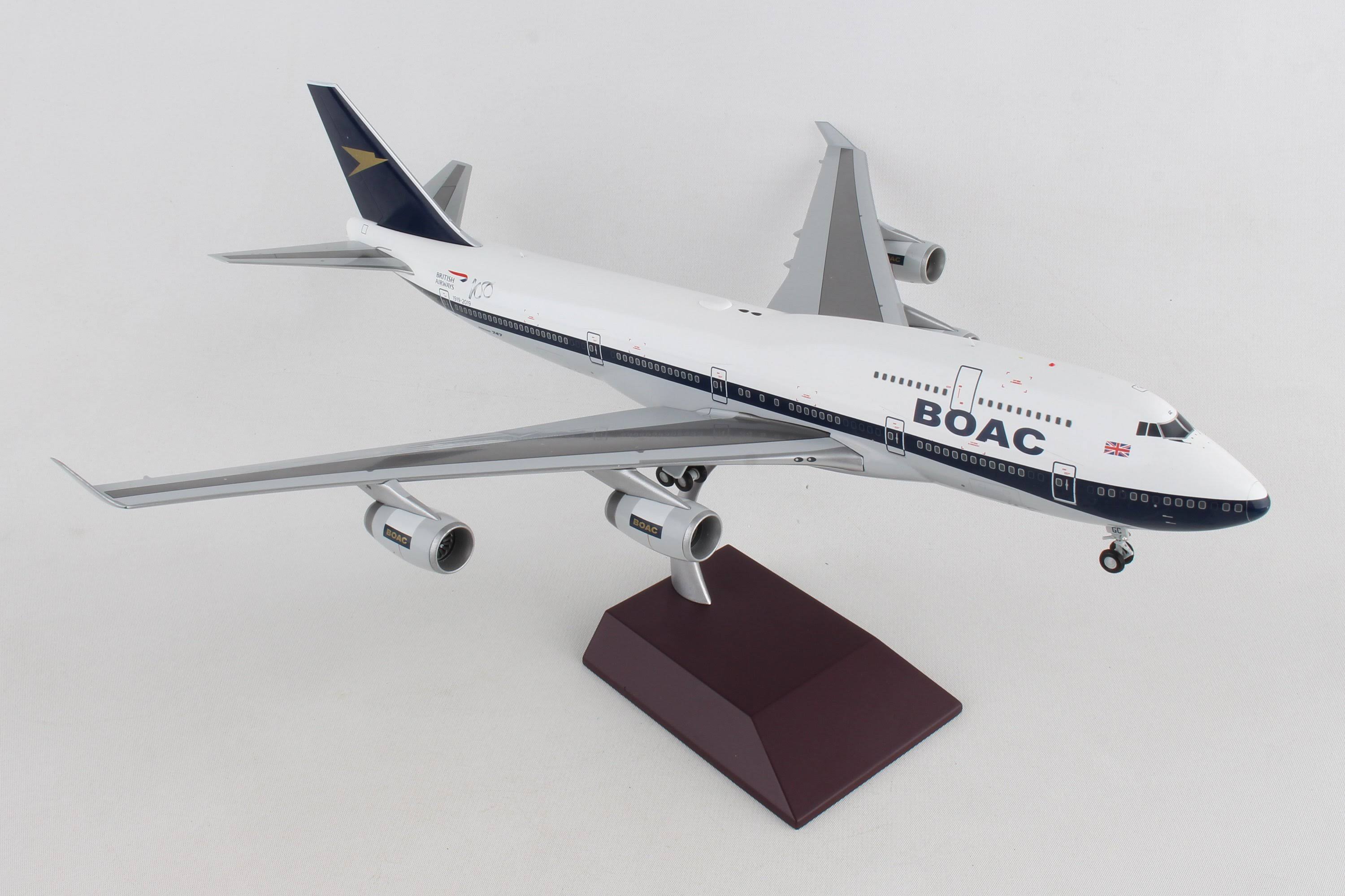 GeminiJets British Airways Boeing 747-400 (BOAC Retro Livery) G-BYGC 1/200 G2BAW834