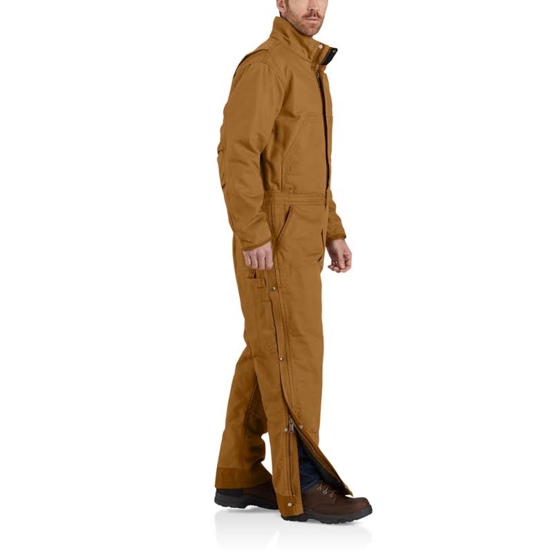 Carhartt Washed Duck Insulated Coverall | Brown | Large