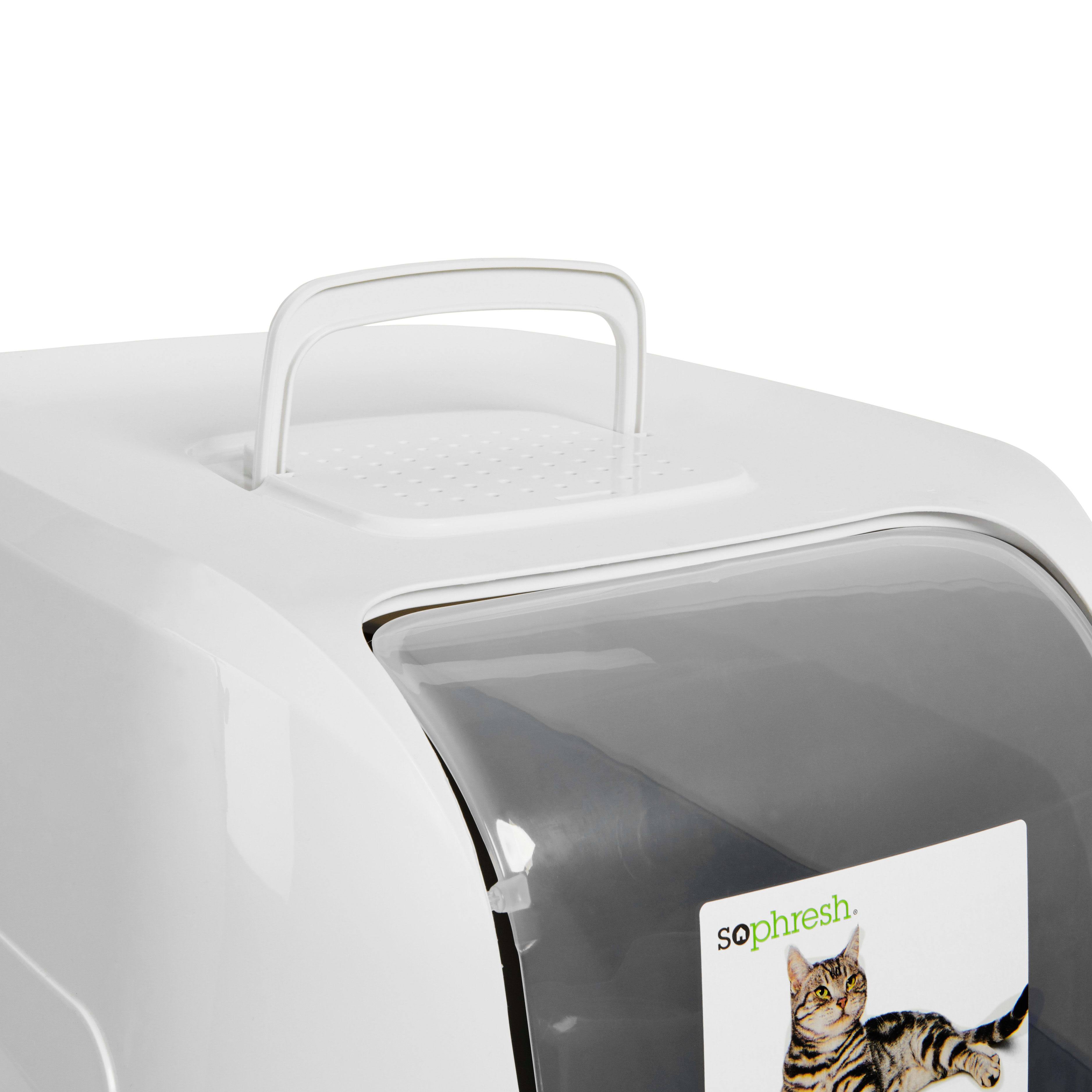 Petco Brand - So Phresh Grey Jumbo Enclosed Cat Litter Box
